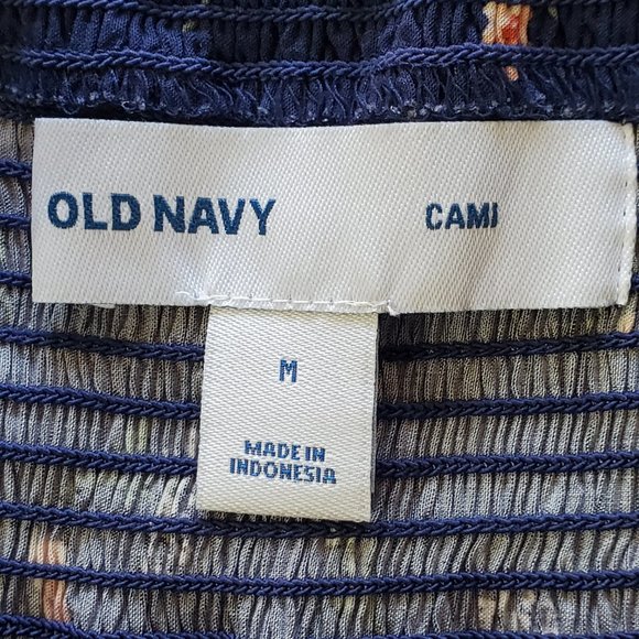 OLD NAVY Fitted Bodice Flowy Skirt Adjustable Straps Sun Dress, Size M - Picture 9 of 10